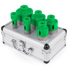   VEVOR 6 db-os gyémánt lyukfűrész készlet, gyémánt lyukfűrész készlet 20/25/42/50/55/68MM M14 menetes lyukfűrész gránithoz, karborundum kerámiához