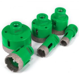   VEVOR 6 db-os gyémánt lyukfűrész készlet 20/25/40/45/50/68 mm-es gyémánt lyukfűrész készlet, M14 menet, hordozható kőagyag hegypontos lyukfűrész vágó fúrófejek fúrómag kerámia csempékhez kerámia gránit