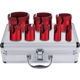   VEVOR gyémántfúrófej 20-68MM lyukfűrész magfúrófej vágószerszámkészlet csempe/kerámia/márvány/porcelán vágásához