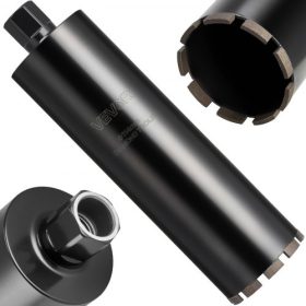   VEVOR koronafúró, 114 mm átmérő, 356 mm fúrási mélység, 1-1/4 hüvelyk-7 belső menet, nagy pontosságú hegesztési technológia, nedves gyémánt koronafúró vasbetonhoz, vörös téglához és falazathoz