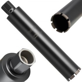   VEVOR koronafúró, 76 mm átmérő, 356 mm fúrási mélység, 1-1/4 hüvelyk-7 belső menet, nagy pontosságú hegesztési technológia, nedves gyémánt koronafúró vasbetonhoz, vörös téglához és falazathoz