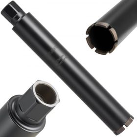   VEVOR koronafúró, 63,5 mm átmérő, 356 mm fúrási mélység, 1-1/4 hüvelyk-7 belső menet, nagy pontosságú hegesztési technológia, nedves gyémánt koronafúró vasbetonhoz, vörös téglához és falazathoz