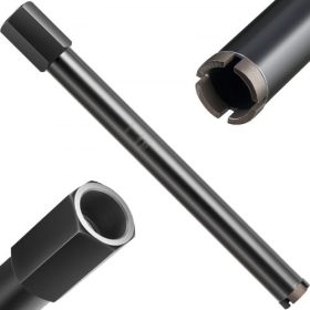   VEVOR koronafúró, 38 mm átmérő, 356 mm fúrási mélység, 1-1/4 hüvelyk-7 belső menet, nagy pontosságú hegesztési technológia, nedves gyémánt koronafúró vasbetonhoz, vörös téglához és falazathoz