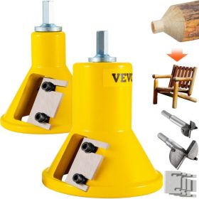   VEVOR csapvágó, 1"/25,4 mm és 2"/50,8 mm átmérőjű, kettős egyenes pengével és gombfejű csavarokkal, Home Master készlet, prémium alumínium és acél rönkbútor-vágó, kereskedelmi kezdőknek való szerszám otthoni barkácsoláshoz