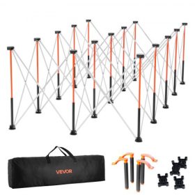   VEVOR hordozható összecsukható munkaállvány, 2455 x 1260 mm összecsukható munkapad, 2724 kg teherbírás, összeszerelést nem igényel, összecsukható munkaállvány tárolótáskával, asztallap NEM tartozék, garázsba, műhelybe, kültéri has