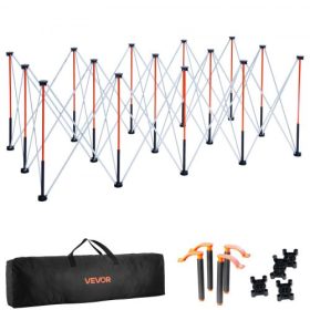   VEVOR hordozható összecsukható munkaállvány, 2445 x 1255 mm összecsukható munkapad, 2724 kg teherbírás, összeszerelést nem igényel, összecsukható munkaállvány tárolótáskával, asztallap NEM tartozék, garázsba, műhelybe, kültéri has