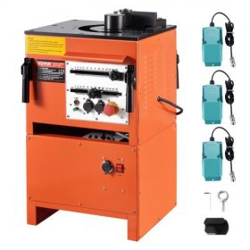   VEVOR 2 az 1-ben elektromos betonacél-hajlító, 1700 W-os hordozható hidraulikus betonacél-hajlító gép, 3 hajlítási szög akár 1 hüvelyk #8-ig (4-25 mm) 4 másodpercen belül, nagy teljesítményű acél betonacél-hajlító gazdag tartozéko