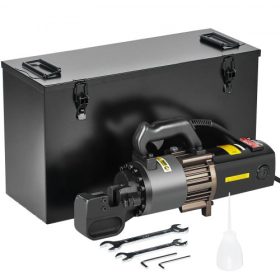   VEVOR elektromos hidraulikus betonacél-vágó, 2000 W-os hordozható betonacél-vágó, akár 2,5 cm-es #8 4-25 mm-es betonacél vágása 3,5 másodpercen belül, nagy teljesítményű acél betonacél-vágó olajban gazdag tartozékokkal, fekete RC-