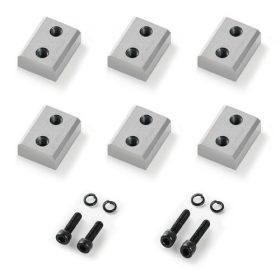   VEVOR betonacél vágópengék, 6 db csere pofás penge 5/8 hüvelykes 16 mm-es #5 elektromos betonacél vágóhoz, kétoldalas, CR12MOV nagy keménységű acél, gyors és hatékony csavarokkal és rugós alátéttel, ezüst