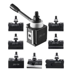   VEVOR gyorscserélő szerszámtartó készlet, 8 részes, esztergaszerszám-tartókkal, ék alakú szerszámtartó esztergaszerszám-tartó tartozékokkal, mini esztergához és fémesztergához alkalmas 152-305 mm (6"-12") lengéscsillapítóval, tart