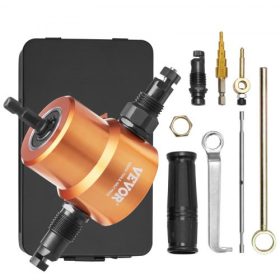   VEVOR duplafejű lemezcsipkedő fémvágó fúró- és vágószerszám