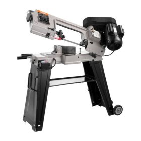   VEVOR fém vízszintes szalagfűrész, 102 x 152 mm (4 hüvelyk x 6 hüvelyk) téglalap alakú vágási kapacitás, 220 V-os fém függőleges vágó szalagfűrész 550 W-os motorral, 0-45° szögállítás, változtatható sebesség, fémhez, fához és műan