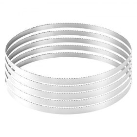   VEVOR szalagfűrészlap, 3810 mm hosszú, 4 TPI szalagfűrészlap 18 HRC edzett, éles fogakkal, SK5 nagy szilárdságú szénacél, 19 mm széles, a főbb famegmunkáló szalagfűrész márkák cseréje, 1 csomag