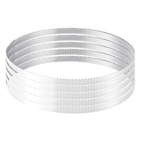   VEVOR szalagfűrészlap, 2780 mm hosszú, 4 TPI szalagfűrészlap 18 HRC edzett, éles fogakkal, SK5 nagy szilárdságú szénacél, 16 mm széles, a főbb famegmunkáló szalagfűrész márkák cseréje, 1 csomag