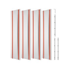   VEVOR vezetősín fűrészhez, 2794 mm-es (110 hüvelykes) vágási tartomány, 4 db 699 mm-es (27,5 hüvelykes) alumínium extrudált vezetősínnel és 3 csatlakozóval, kompatibilis Makita, Festool és WEN láncfűrészekkel, hosszabb vágásokhoz