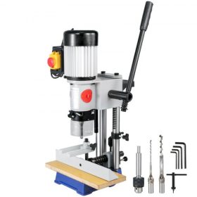   VEVOR asztali vésőfúró 373 W (1/2 LE) 1400RPM asztali fúróprés 27 kg (60 font) súlyú asztali vésőfúró gép 13 mm-es tokmánykapacitás belső köszörüléshez fémfúráshoz vágás fa vésőkhöz