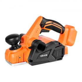   VEVOR akkus kézi gyalu, 82 mm vágási szélesség, 15000 fordulat/perc elektromos kézi fagyalu kefe nélküli motorral, állítható vágási mélység famegmunkáláshoz, kompatibilis a VEVOR 18 V-os akkumulátorral (csak csupasz szerszám)