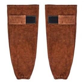   VEVOR bőr hegesztőhüvelyek, strapabíró marhabőrből készült lángálló munkahüvelyek karvédelemhez, hőálló biztonsági hüvely hegesztéshez, kovácsmesterséghez, famegmunkáláshoz, kertészkedéshez