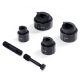 VEVOR hidraulikus kiütő készlet, 4 darabos 1/2", 3/4", 1", 1-1/4"-os csőlyukasztó készlet, fémlemez-behajtó szerszámok, KO szerszámkészletek alumíniumhoz, sárgarézhez, rozsdamentes acélhoz, üvegszálhoz és műanyaghoz