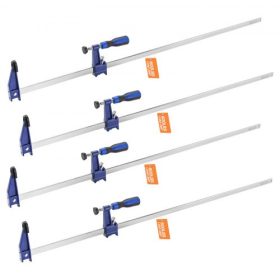   VEVOR rúdszorítók famegmunkáláshoz, 4 db-os csomag, 91,4 cm-es nyílás, zárható F-szorító 272 kg teherbírással, 63,5 mm mélység, öntöttvas és szénacél, könnyen használható, faszorítók famegmunkáláshoz, fémmegmunkáláshoz