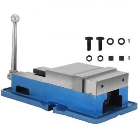   VEVOR 15,2 cm-es nagy teljesítményű precíziós szorító satu, 26,9 kg-os satu, gépi satu, precíziós satu tartozékkészlet, 4,4 cm-es pofával, precíziós szorító reteszelő asztali satu