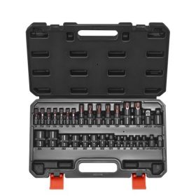   VEVOR Torx bitfej és külső Torx dugókulcs készlet, 31 részes T8-T70 és E4-E24, S2 ötvözött acél és Cr-V acél, 1/4 hüvelykes, 3/8 hüvelykes és 1/2 hüvelykes behajtással, adapterrel és továbbfejlesztett tárolótáskával, autóipari has