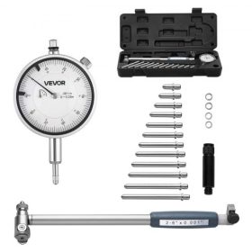   VEVOR mérőóra és furatmérő mérőeszköz készlet, mérőóra 0,03 mm pontossággal, 50,8-152,4 mm furattartomány rúddal, tárolótok, ülékek ipari megmunkálási mérésekhez