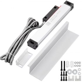   VEVOR eszterga lineáris skála 150 mm-es lineáris üvegskála, nagy pontosságú 0,0002" optikai hossz, precíziós lineáris skála, alumínium test fúráshoz, köszörüléshez, maráshoz, marógéphez tartozékokkal
