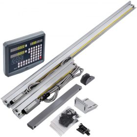   VEVOR 2 tengelyes digitális kijelző DRO kijelző 1000 mm-es és 250 mm-es mozgáshosszúságú precíziós lineáris skála tengelyes digitális kijelzővel