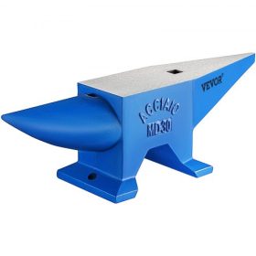   VEVOR Szarvüllő, Acélüllő Kovácssúly 30KG/66.1LBS, Kovácsüllő Acélüllő Kerek Szarvú Fémmegmunkálás Acélüllő Kovács Hardy Lyuk