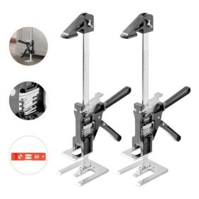   VEVOR munkaerő-megtakarító karos emelő, 2 db 150 kg teherbírás, emelési magasság 250 mm, fém kézi emelőeszköz mágneses szinttel, állítható magasságú, ajtóhoz, ablakhoz, bútorokhoz, famegmunkáláshoz, fekete