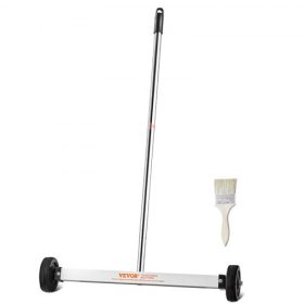   VEVOR mágneses seprő kerekekkel 17 hüvelykes Mini 10 lbs kapacitású állítható fogantyú