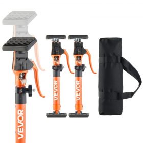   VEVOR szekrényemelő tartóoszlop, 2 db-os csomag, 40-60 cm acél teleszkópos gyorstámasztó rúd, állítható harmadik kéz rendszerrel, akár 100 kg teherbírással szekrények telepítéséhez, gipszkarton emeléséhez, teherrudakhoz