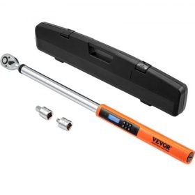   VEVOR digitális nyomatékkulcs, 1/2" meghajtó elektronikus nyomatékkulcs, nyomatékkulcs készlet 25-250ft.lb/34-340n.m nyomatéktartomány ±2%-os pontossággal, 3 módban állítható nyomatékkulcs készlet LED-es hangjelzés kalibrálással