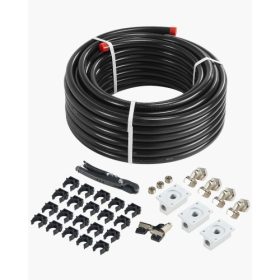   VEVOR légkompresszor csőkészlet, 100FT x 3/4", HDPE-alumínium sűrített levegős csőrendszer, szivárgásmentes, nyomásálló és könnyen telepíthető, sűrített levegős csőkészlet garázsokba, műhelyekbe, fekete