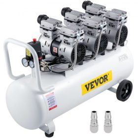   VEVOR légkompresszor 22 gallonos, ultra csendes, olajmentes légkompresszor, 80 literes tartály, csendes légkompresszor, 2,2 kW-os olajmentes kompresszor, alacsony zajszint, biztonságos mágnesszeleppel