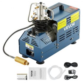   VEVOR nagynyomású kompresszor, 4500PSI/30MPA/300BAR nagynyomású légkompresszor, 1800W 220V kézi leállítású légpuska kompresszor, alkalmas paintball légpuskához, PCP puskához, légpisztolyhoz, búvárpalackhoz