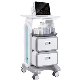   VEVOR 3 szintes laborkocsik, laborkocsi 2 fiókkal és 1 felső tálcával, mobil orvosi kocsi ABS anyagból, laborguruló kocsi 4 csendes kerékkel laborba, klinikára, kórházba, szalonba, fehér
