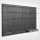 VEVOR fém perforált fali panelek, 24 "x 12" perforált fali panel, 4 panel, nagy teherbírású perforált fali szervező kiegészítőkkel, nappali garázs szerszámtároló irodai szervezéshez kézműves szobába, konyhába, otthonra, fekete