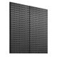 VEVOR fém perforált fali panelek, 32" x 16" perforált fali panel, 2 panel, nagy teherbírású acél perforált fali rendező, nappali garázs szerszámtároló munkapad irodai szervezéshez kézműves szoba konyha otthon, fekete