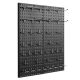 VEVOR fém perforált fali panelek, 24" x 12" perforált fali panel, 2 panel, nagy teherbírású perforált fali rendező kiegészítőkkel, nappali garázs szerszámtároló irodai szervezéshez kézműves szobába, konyhába, otthonra, fekete