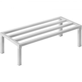   VEVOR alumínium tárolóállvány, 48” x 20” méretű kereskedelmi élelmiszer-tároló állvány, 12” magasra a padlótól, 1800 font teherbírású, teljes egészében hegesztett alumínium tárolóállvány, tárolásra éttermekben, konyhákban, garázso