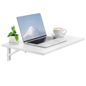   VEVOR falra szerelhető lebegő összecsukható asztal laptop íróasztal Otthoni iroda 23,62x15,75 hüvelyk