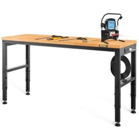   VEVOR állítható magasságú munkaasztal 48"L x 20"W munkaasztal konnektorral