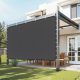 VEVOR 90%-os napellenző szövet, 10 x 10 lábas pergola árnyékoló takaró rozsdamentes acél szegélyekkel, napellenző ponyva betekintést nyújtó képernyő 140 GSM HDPE anyagból, kültéri, teraszos, kerti és hátsó udvari használatra (feke