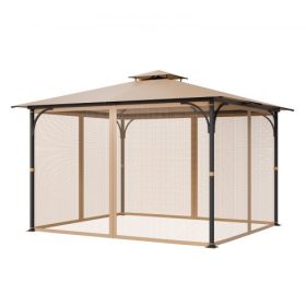   VEVOR pavilonháló-csere, a legtöbb 10 x 12 x 7 láb méretű pavilonfüggönyhöz illik, kültéri kerti háló, 4 paneles oldalfali háló, teraszszőnyeg-háló dupla cipzárral, ponyvavédő (csak háló)