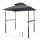 VEVOR Grillező Pavilon, 2,43 x 1,5 m Megerősített Kültéri BBQ Pavilon kétszintes tetővel, Porszórt Acél Terasz Grillező 2 Oldalsó Polccal és 8 Akasztóval, Grillező Ponyva Teraszra, Hátsó Kertbe