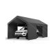 VEVOR autóbeálló, 12 x 20 lábas kültéri autóponyva, ivóvízzel működő autóbeálló levehető oldalfalakkal és ajtóval, strapabíró autóbeálló, UV-álló és vízálló, egész évszakos védelem autókhoz, hajókhoz, szürke színben