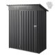 VEVOR 1533 x 876 x 1815 mm fém kerti fészer, tárolóépület zárható ajtóval és 2 szellőzőnyílással, ferde tetővel, fém kültéri tárolófészer, szerszámfészerek, kültéri tárolók hátsó udvarba, kertbe, teraszra
