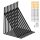VEVOR polckonzol, 12 x 8 hüvelykes, 10 db, nagy teherbírású, úszó polckonzolok, polckonzolok, 3 mm vastag matt fekete háromszög alakú polckonzol, acél polckonzolok 160 font teherbírással